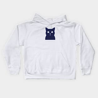 cat sticker Kids Hoodie